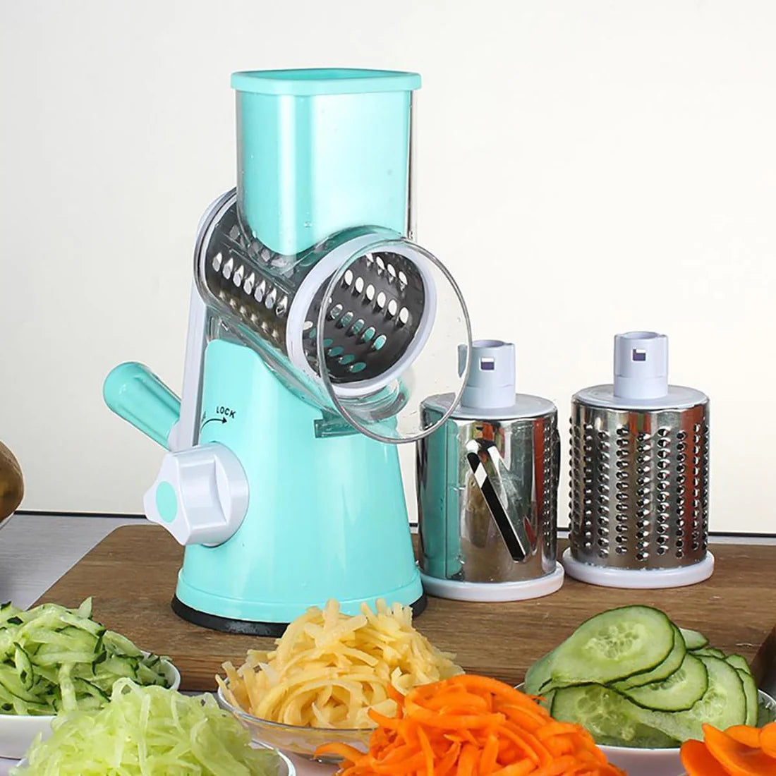Multifunctional Roller Vegetable Cutter Hand Crank - Free Delivery