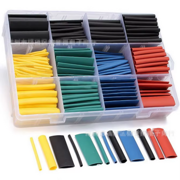 Upto 200 Pcs Wire Heat Shrink Tubing Kit, Industrial Heat-Shrink Tubing for Wires