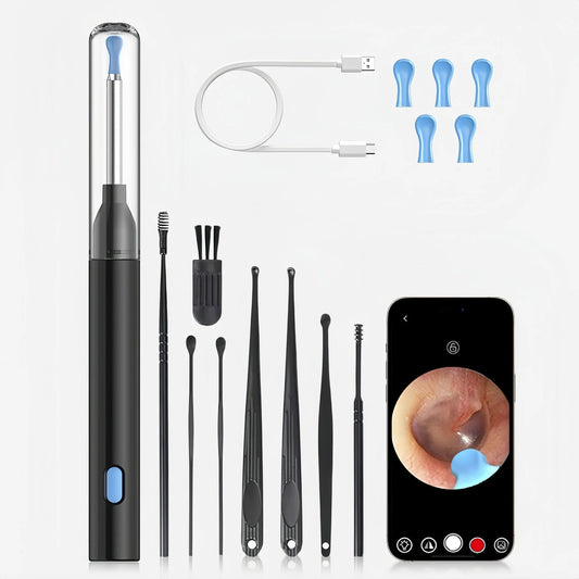Wireless Smart Visual Ear Cleaner – 1296P HD Camera & LED Lights