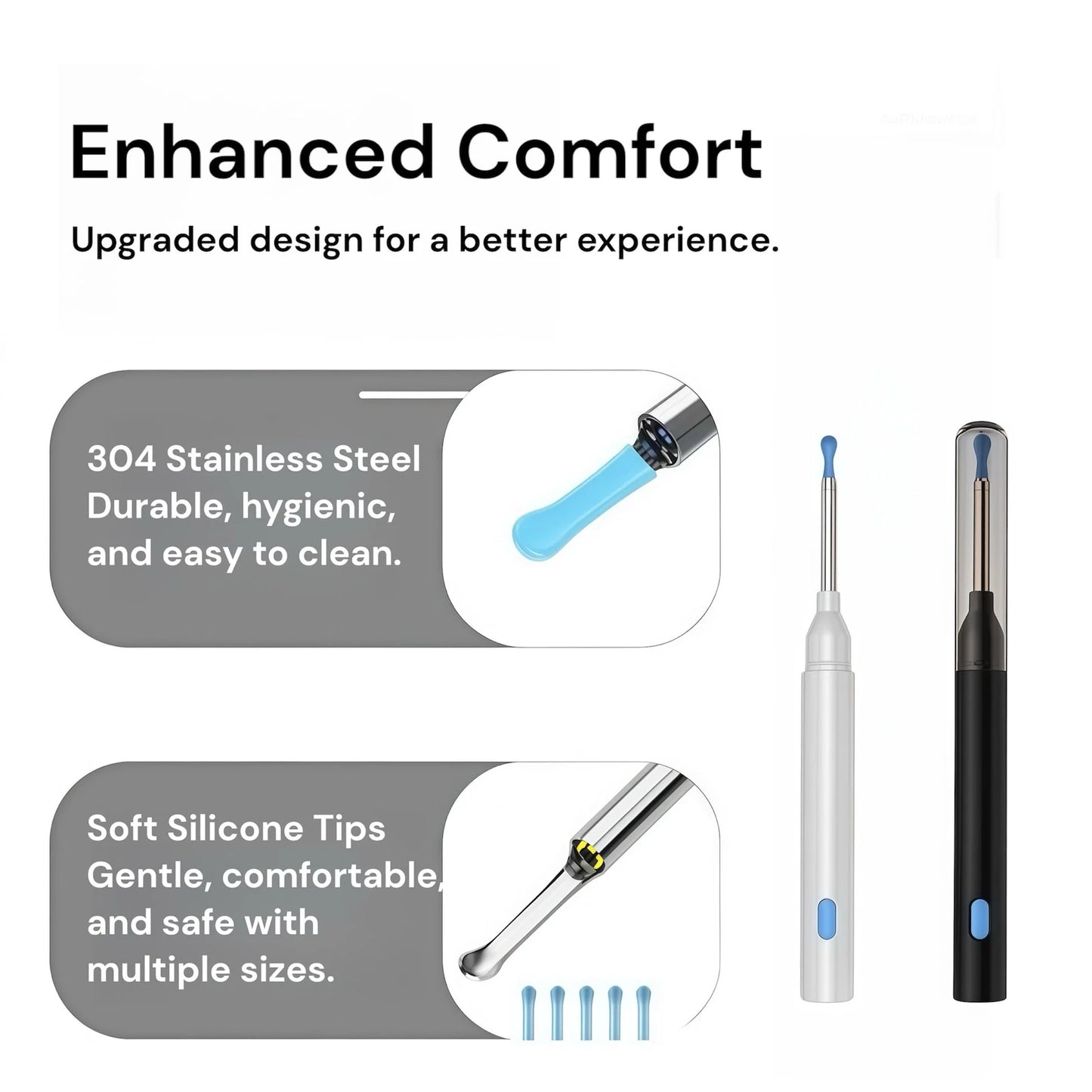 Wireless Smart Visual Ear Cleaner – 1296P HD Camera & LED Lights